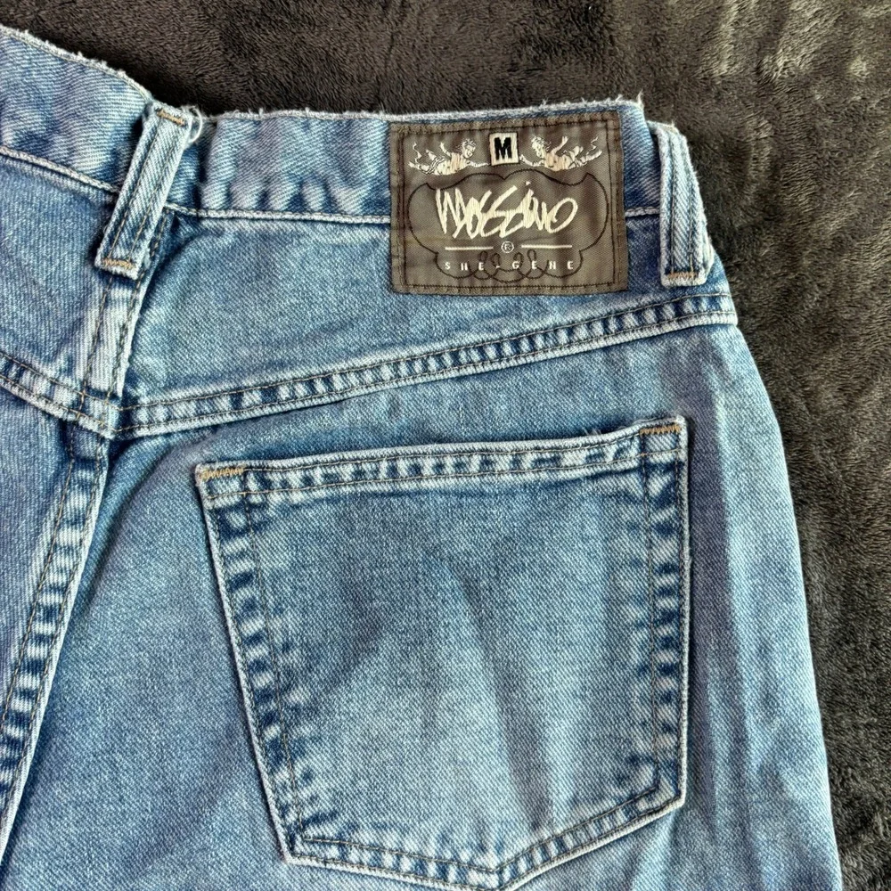 Vintage Mossimo High Waisted Denim Shorts Light Wash Blue‎ Cotton Made in USA 29